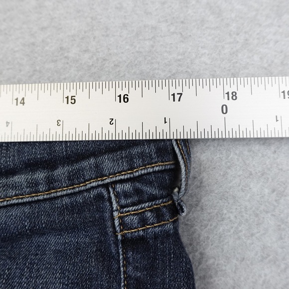 Rag Bone Dre Jeans Women's 30 (34x30) Blue Dark Wash Distressed Casual - Picture 8 of 12